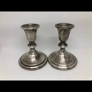 Towle Sterling Silver Candle Stick Holders 4 1/2”